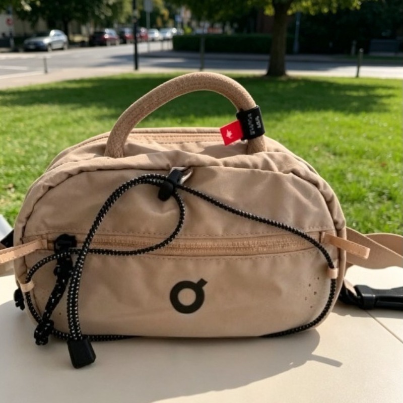 Cycling Commuter - Trendy Nylon Small Square Bag for