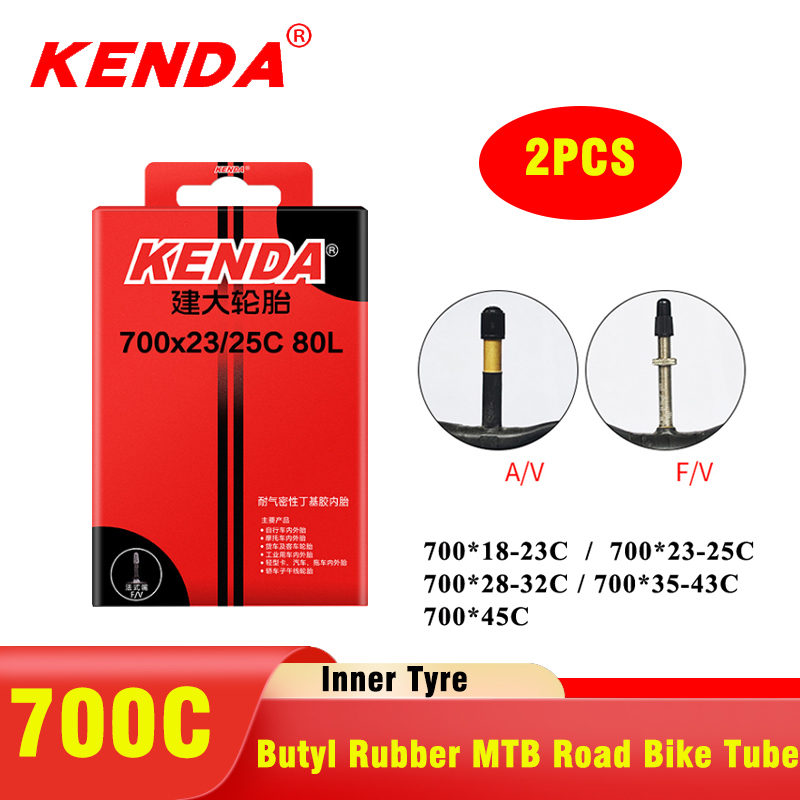 Inner Tube 700C - 2PCS KENDA bicycle inner tube 700C