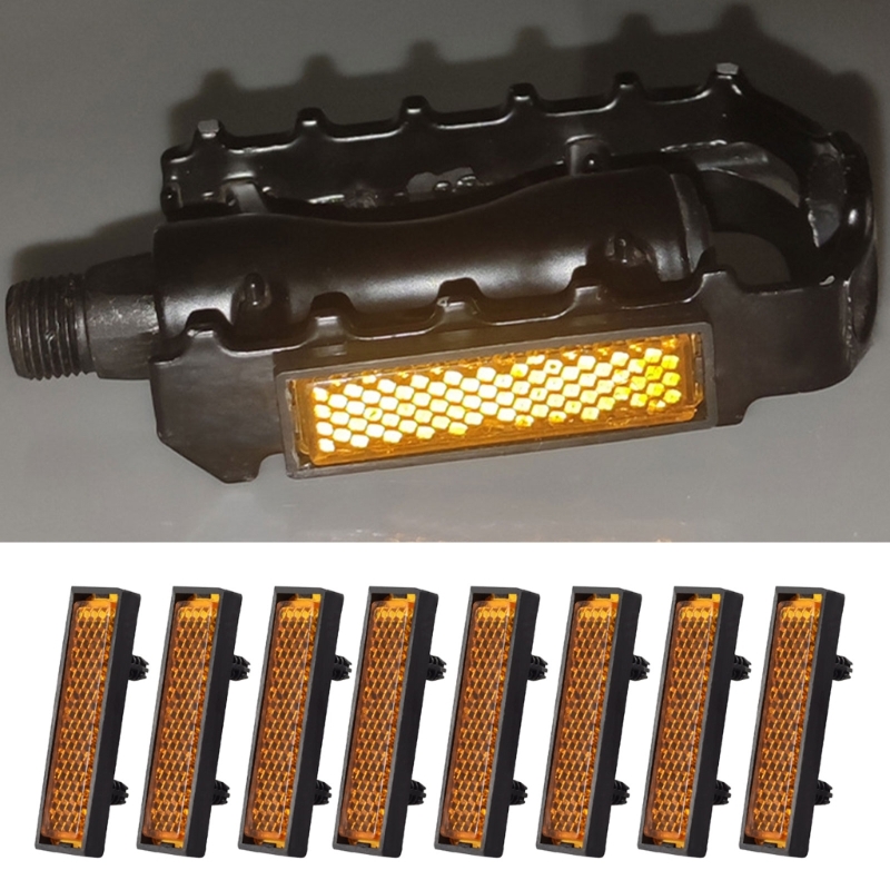 8Pcs/Set Pedal Reflector Reinf - Spoke Reflector Set avis et prix