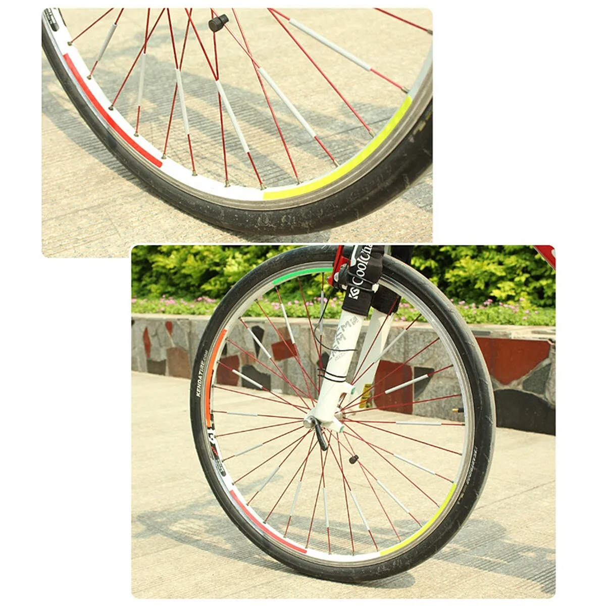 12pcs/set Bicycle Spoke ABS Hi - Spoke Reflector Set avis et prix