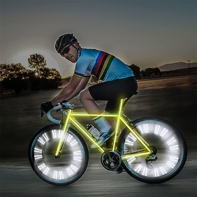 Green Outline Bike Spoke Refle - Spoke Reflector Set avis et prix