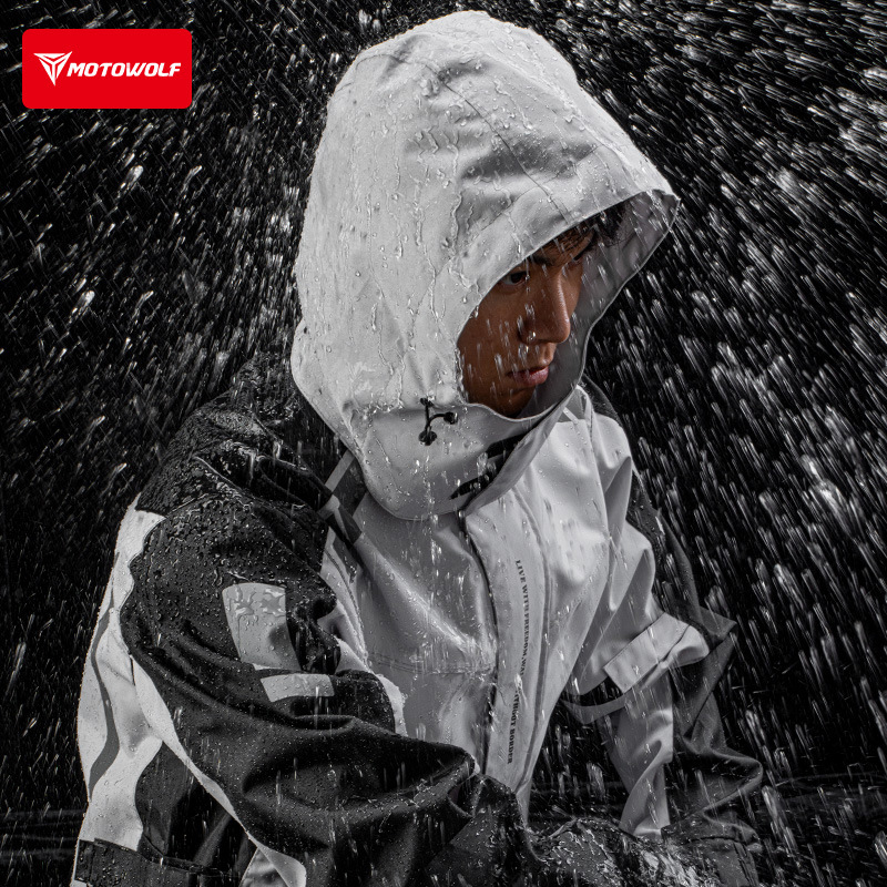 Motorcycle Reflective Raincoat - Cycling Commuter Rain Jacket avis et prix