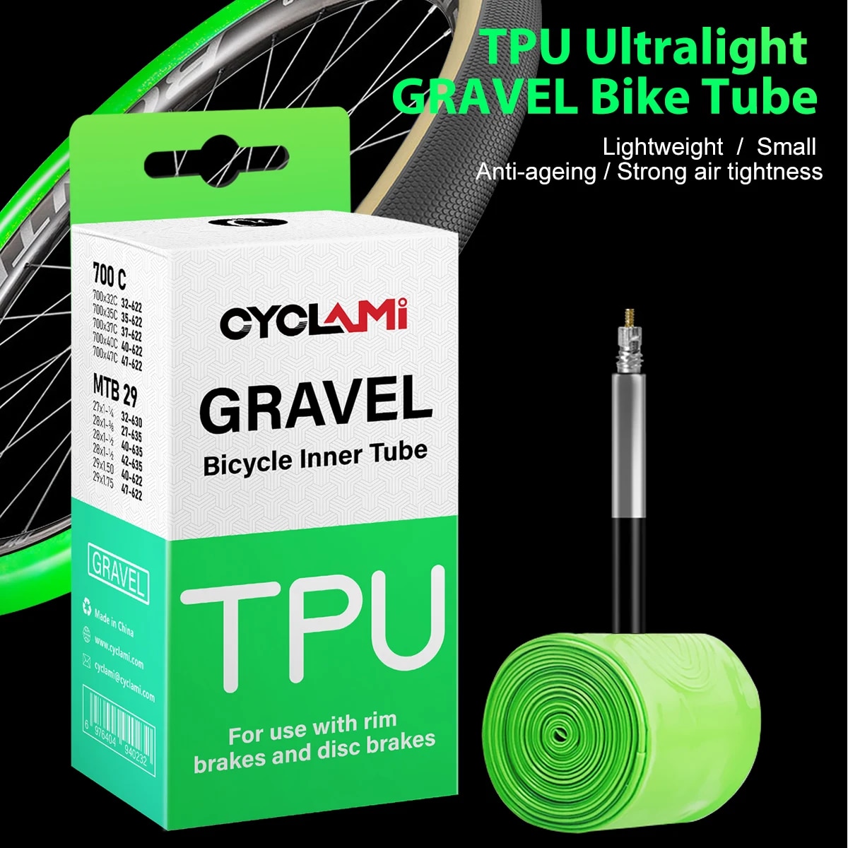 CYCLAMI Ultralight Road MTB 29 - Inner Tube 700C avis et prix
