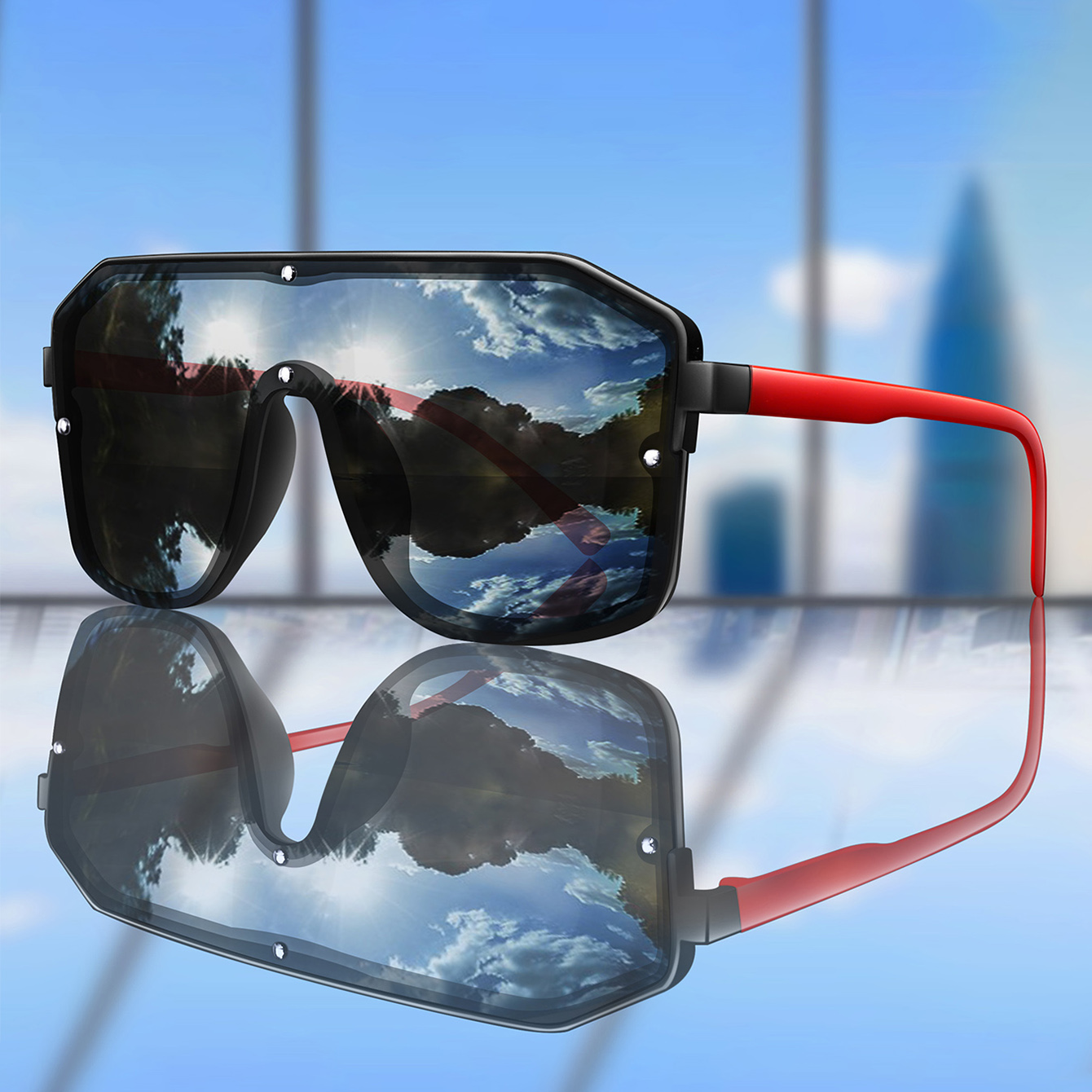 New Brand Square Big Frame Sun - Cycling Zones avis et prix