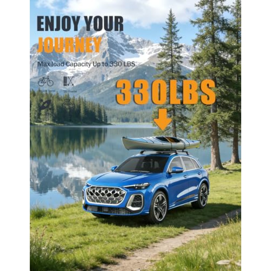 Heavy Duty Roof Rack Cross Bar - Cargo Rack Aluminum avis et prix