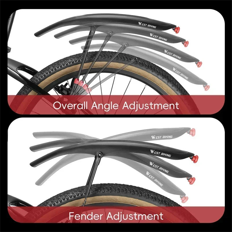 WEST BIKING Mountain Bike Fend - Fender Mudguard Set avis et prix