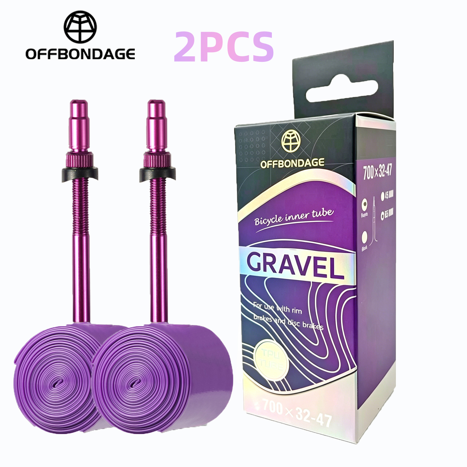 OFFBONDAGE 2pcs Bike TPU Inner - Inner Tube 700C avis et prix