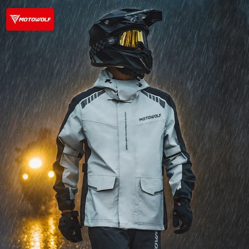 Motowolf Reflective Motorcycle - Cycling Commuter Rain Jacket avis et prix