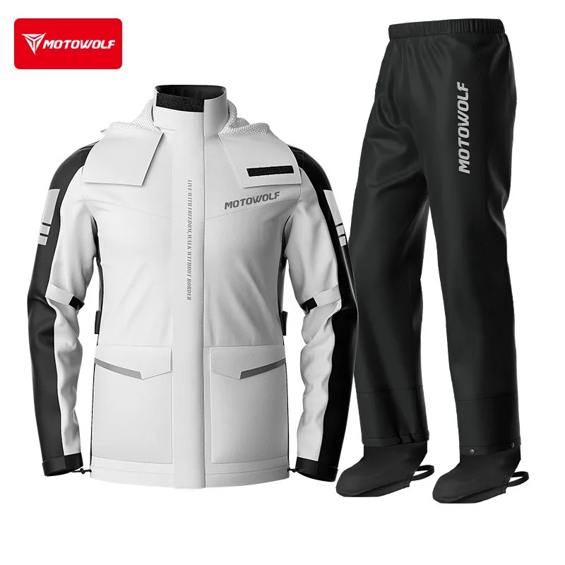 Motowolf Reflective Motorcycle - Cycling Commuter Rain Jacket avis et prix
