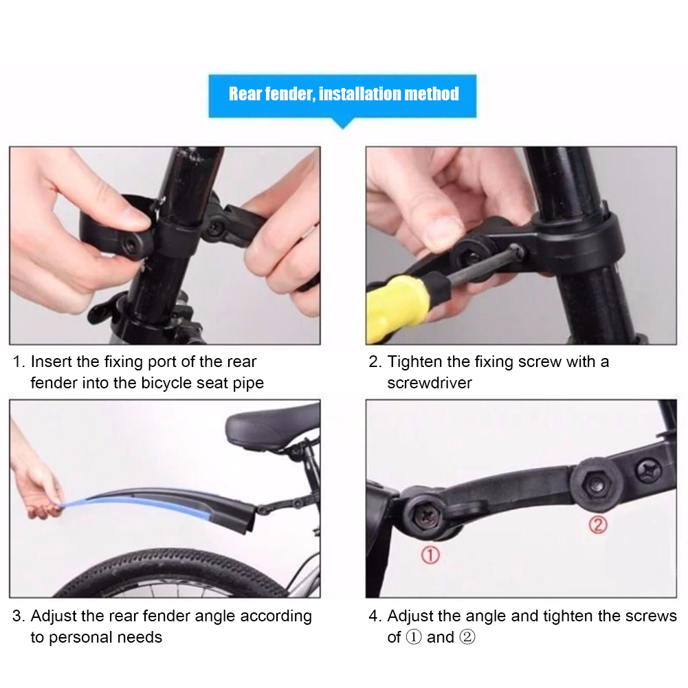 2Pcs Mountain Bike Mudguard Wi - Fender Mudguard Set avis et prix