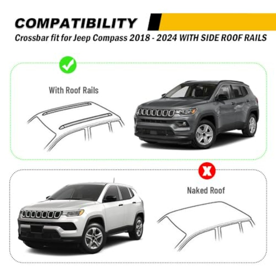 220lbs Cross Bar Roof Rack for - Cargo Rack Aluminum avis et prix