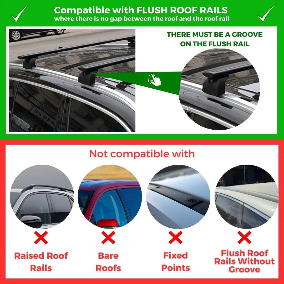 2PCS Aluminum Ajustable Crossb - Cargo Rack Aluminum avis et prix