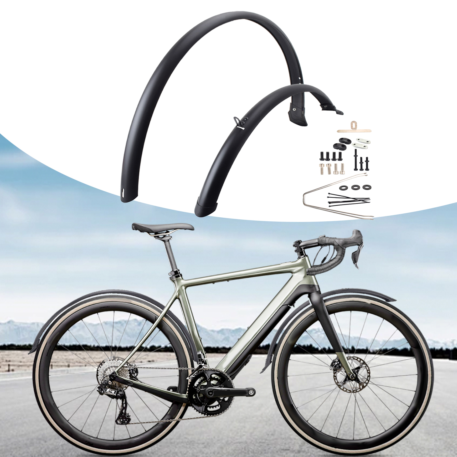 2pcs Road Bike Fenders Bicycle - Fender Mudguard Set avis et prix