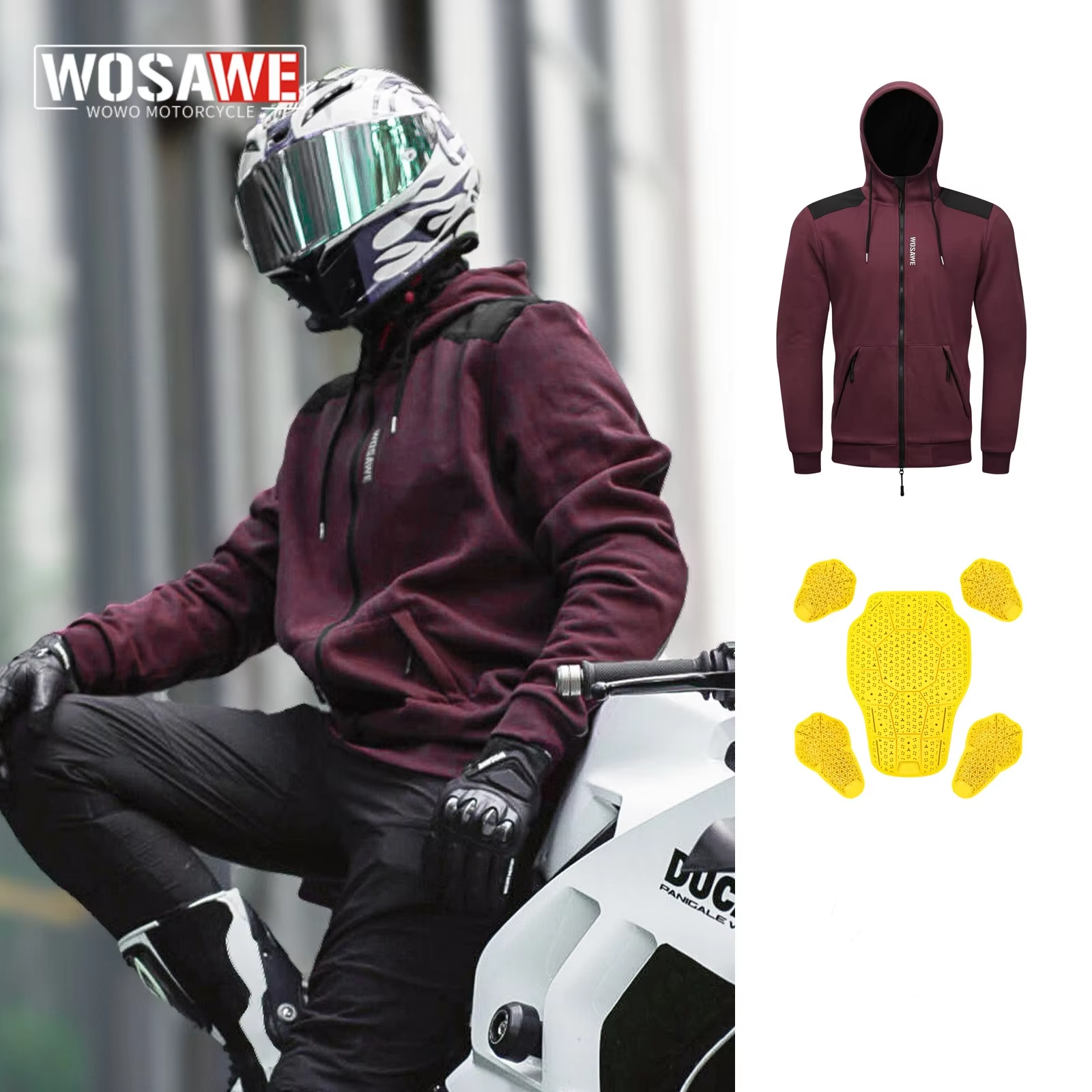 WOSAWE New Motorcycle Jacket W - Cycling Commute Clothes avis et prix