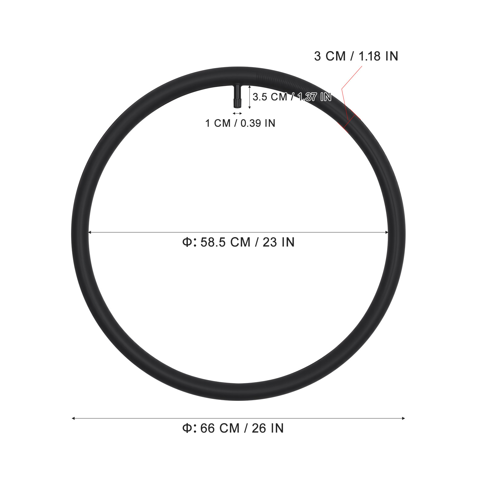 2Pcs Inner Tube for Bicycle 26 - Commuting With Road Bike avis et prix