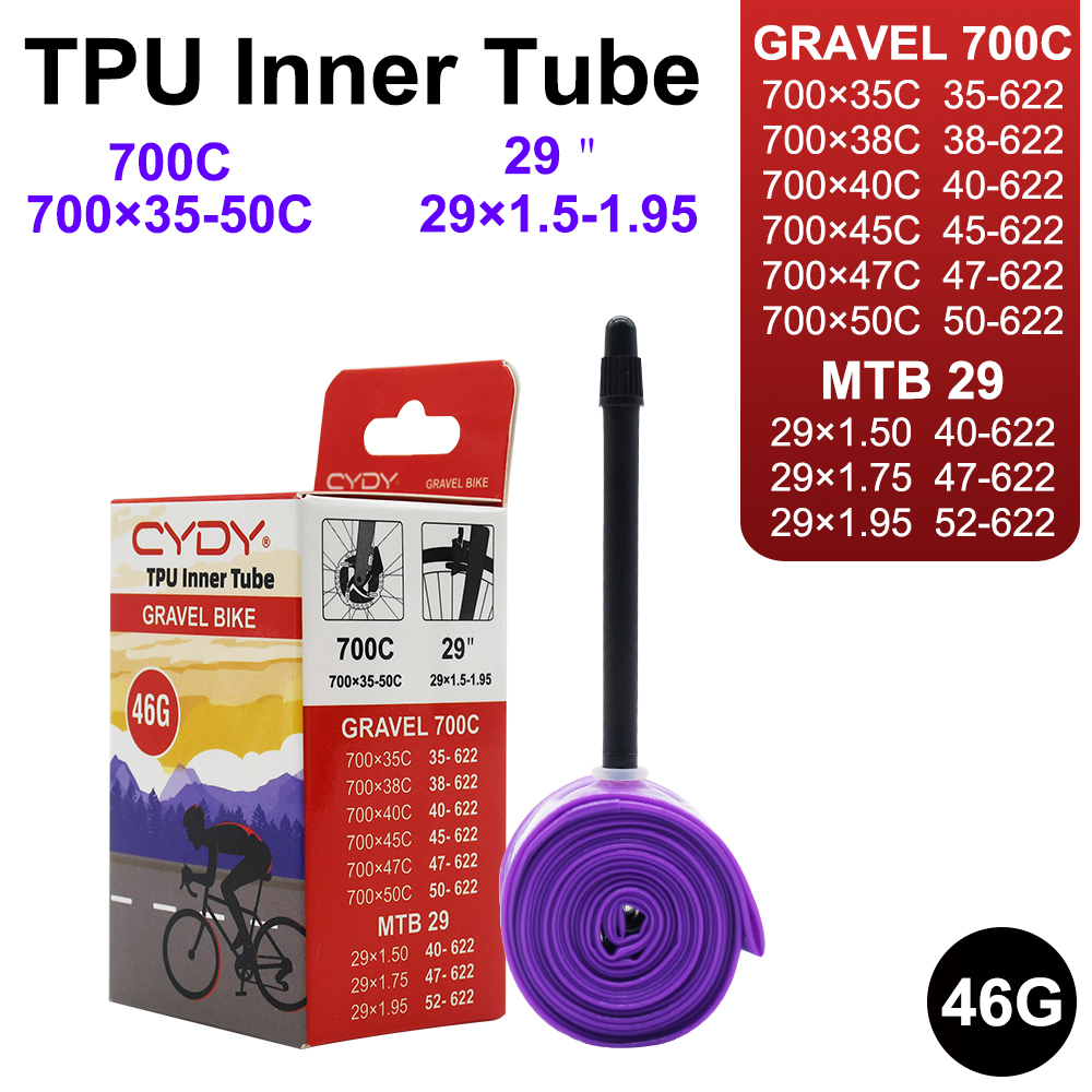 46g CYDY TPU gravel Bicycle In - Inner Tube 700C avis et prix