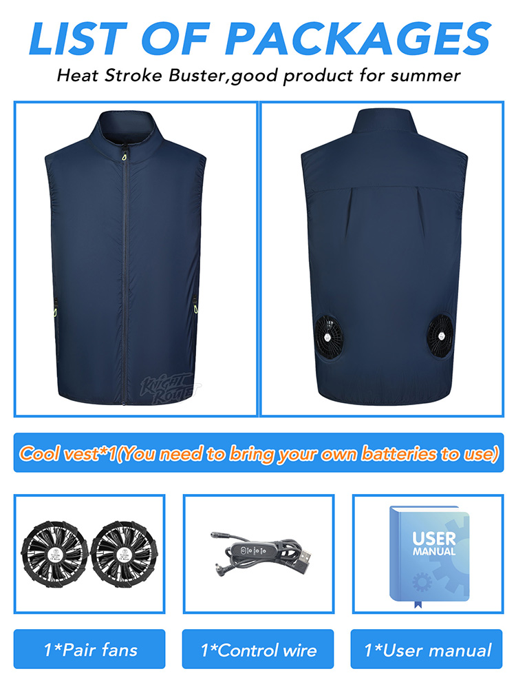 Fan Vest Wearable Cooling Air- - Cycling Commute Clothes avis et prix