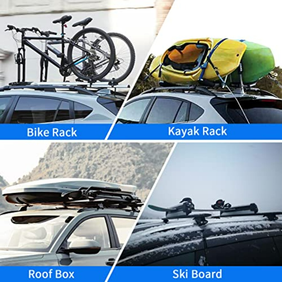 220lbs Roof Racks Cross Bars F - Cargo Rack Aluminum avis et prix