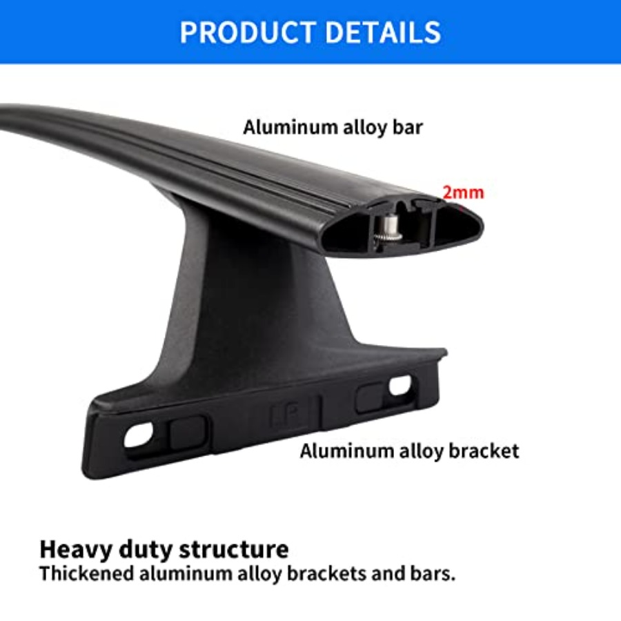 220lbs Roof Racks Cross Bars F - Cargo Rack Aluminum avis et prix