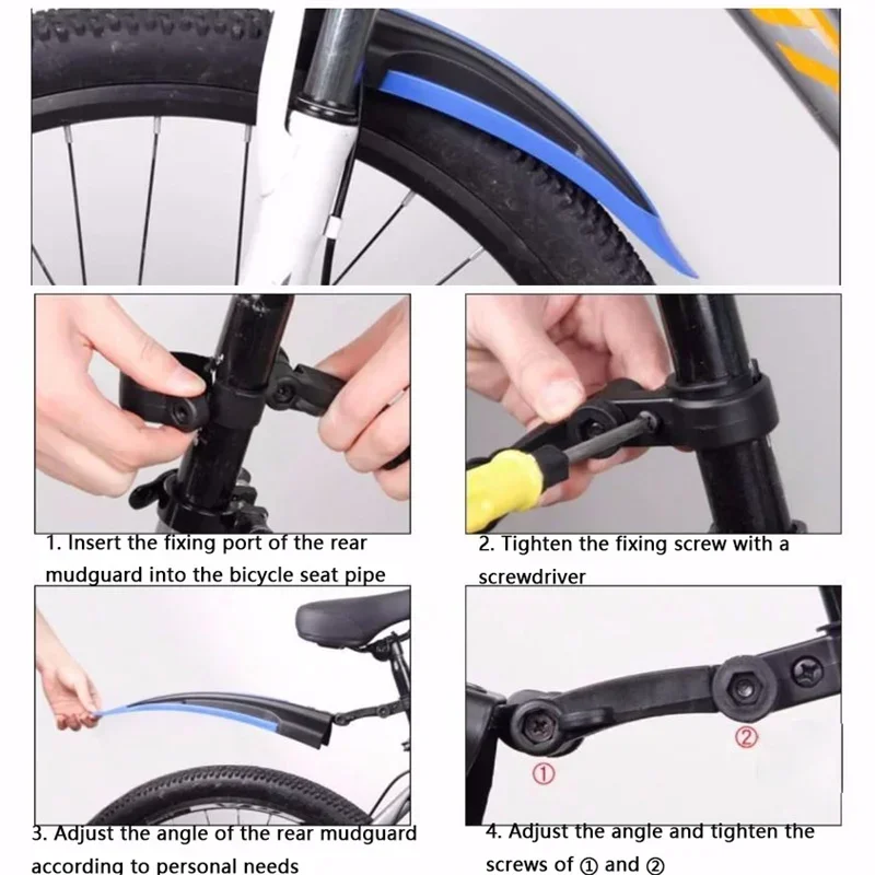 1 Set Bicycle Mudguard Durable - Fender Mudguard Set avis et prix