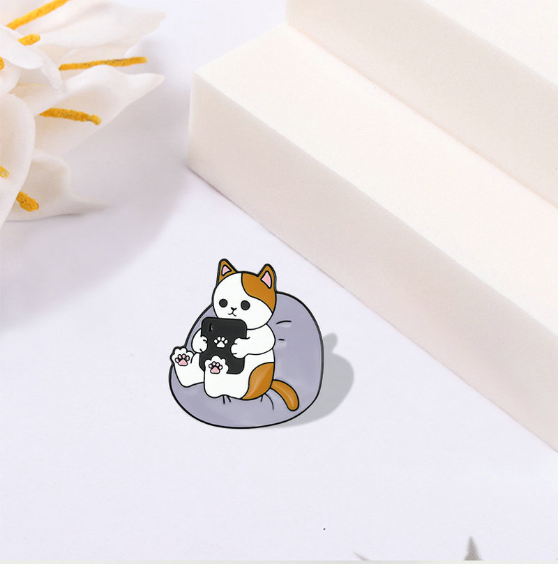 Funny Cats Enamel Pin Custom C - Cycling Commute Bag avis et prix