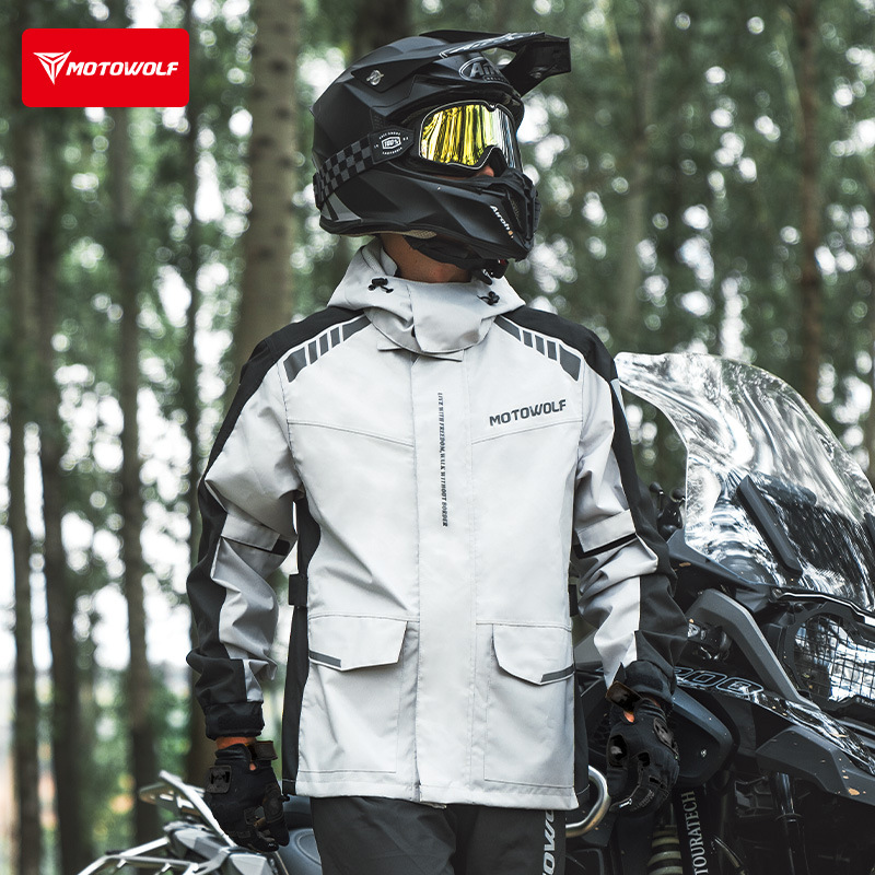Motowolf Reflective Motorcycle - Cycling Commuter Rain Jacket avis et prix